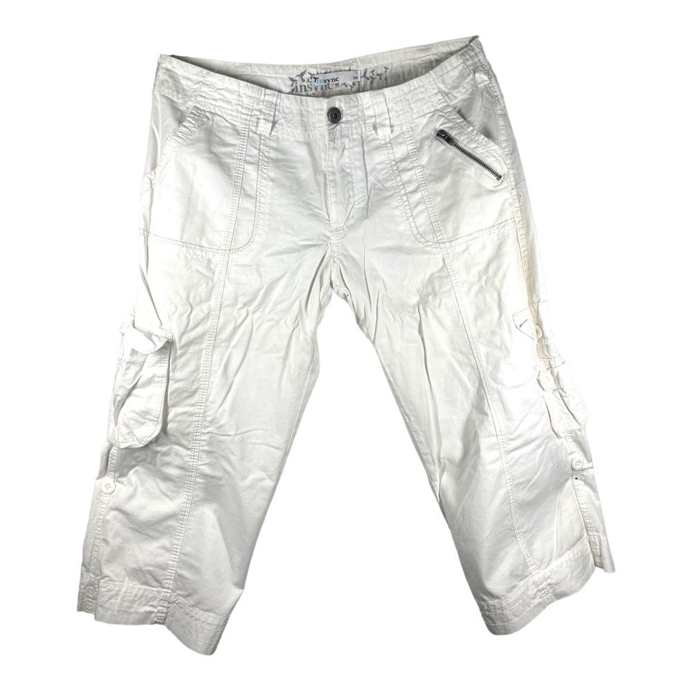 Womens Cargo Pants Shorts White Size 36